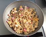 焼うどんミックスパスタ風!(^^)!作り方2写真