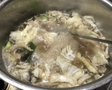 九条ネギと白菜とキノコと豚肉の和風スープ作り方9写真