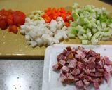 野菜パパイヤと根菜のスープ作り方2写真