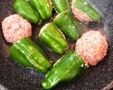 照り焼き☆ピーマンの肉詰め作り方6写真