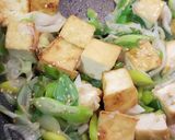 5分で簡単！厚揚げのネギ塩おかか炒め作り方4写真
