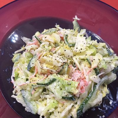 カニカマ サラダ by クックomochan 【クックパッド】 簡単おいしい