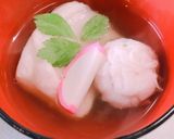 はんぺんの真薯とお餅のお吸い物作り方7写真