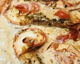 赤エビのプチトマトクリームソースパスタ作り方3写真