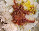柚子塩辛バター醤油飯作り方1写真