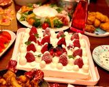 ホーロートレイでクリスマスケーキ作り方16写真