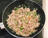 10分で簡単！豚こま肉のレモンねぎ塩豚丼作り方3写真