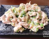10分で簡単！豚こま肉のレモンねぎ塩豚丼作り方5写真
