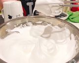 抹茶のシフォンケーキ♡あずきホイップのせ作り方8写真