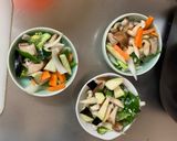 簡単クリーミー味噌キムチ味青椒肉絲風作り方12写真