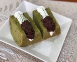 抹茶のシフォンケーキ♡あずきホイップのせ作り方16写真