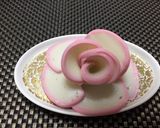 簡単ペットボトル蓋で作る薔薇かまぼこ飾り作り方12写真