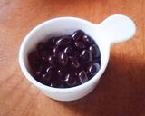 手作り黒豆煮の煮汁で♪黒豆ミルクラテ作り方2写真