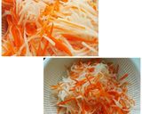 酸っぱさ控えめな紅白なます☆作り方1写真