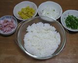ノンオイル★レンジでチン！チキンライス作り方1写真