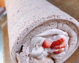 ＊卵白消費 ふわもちチョコロールケーキ＊作り方12写真