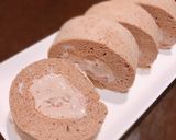 ＊卵白消費 ふわもちチョコロールケーキ＊作り方13写真