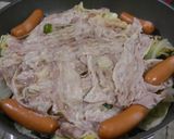 簡単☆フライパン１つで豚肉野菜蒸し♪作り方4写真