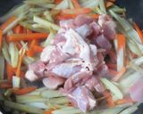 蓮根と鶏肉入りキンピラゴボウの炊きおこわ作り方8写真