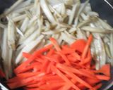 蓮根と鶏肉入りキンピラゴボウの炊きおこわ作り方7写真