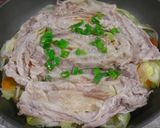 簡単☆フライパン１つで豚肉野菜蒸し♪作り方3写真