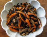 ひじきと南関(松山)あげの煮物作り方5写真