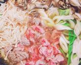 ヘルシー♡きのこ入り肉豆腐作り方4写真