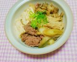 ヘルシー♡きのこ入り肉豆腐作り方6写真