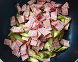 ごぼうアスパラベーコンチーズパン作り方3写真