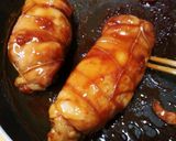 鶏もも肉の八幡巻き作り方4写真