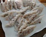 彩り千切り野菜と粗挽きポークの蒸し餃子作り方6写真