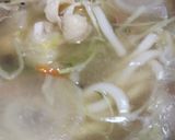 鳥と卵の親子で梅うどんすき作り方4写真