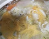 鳥と卵の親子で梅うどんすき作り方5写真