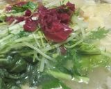 鳥と卵の親子で梅うどんすき作り方7写真