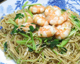 エビと糸みつばのシンプル中華風焼きそば作り方19写真