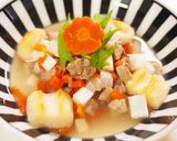 わんこ飯♪猪肉のお雑煮〜関西風〜作り方6写真