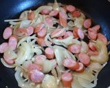 簡単！ウィンナーと玉ねぎのスパゲッティ作り方5写真