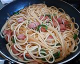 簡単！ウィンナーと玉ねぎのスパゲッティ作り方8写真