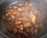 柔らか牛スジ煮込み(味噌仕立て)作り方4写真