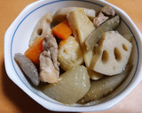 作り置き☆野菜いっぱいの簡単筑前煮作り方6写真