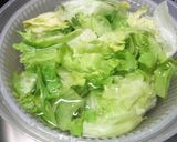 ただ美味しいレタス&春菊サラダ☆作り方1写真