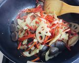 旨辛カンタン♪はすとにんじんのきんぴら作り方5写真