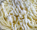女子力飯！①チーズエッグ焼きミートパスタ作り方4写真