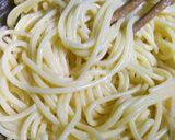 女子力飯！①チーズエッグ焼きミートパスタ作り方5写真