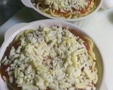 女子力飯！①チーズエッグ焼きミートパスタ作り方8写真