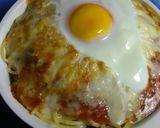 女子力飯！①チーズエッグ焼きミートパスタ作り方10写真