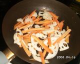 レンコンとにんじんのきんぴら作り方1写真