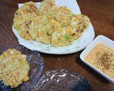クリーミーな✨グリーンお好み焼き作り方7写真