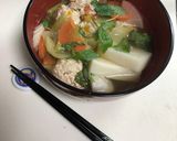 鶏団子入り具沢山お雑煮作り方7写真