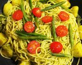 茹でて和えるだけ！ジェノベーゼスパゲティ作り方4写真